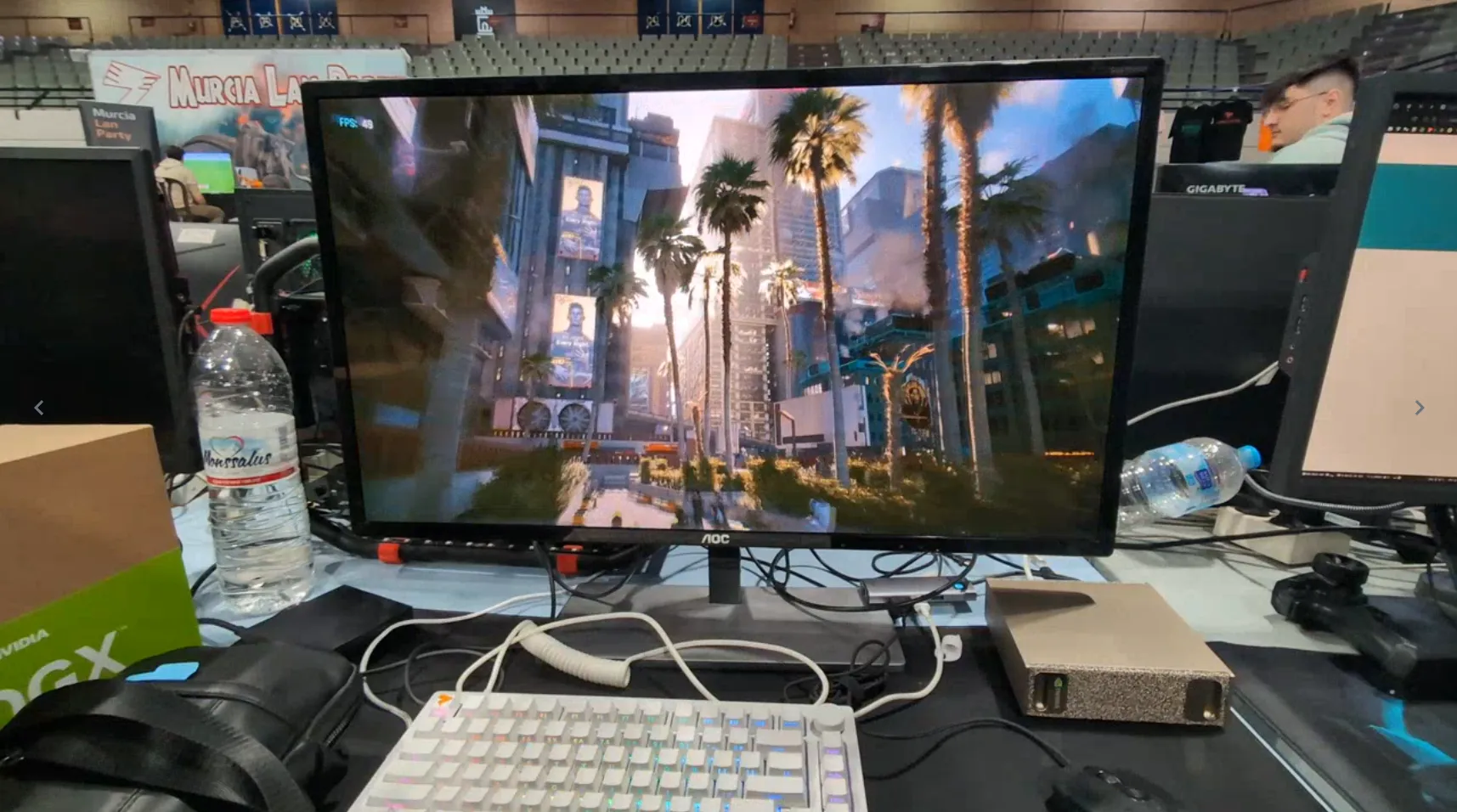 Cyberpunk benchmark scene