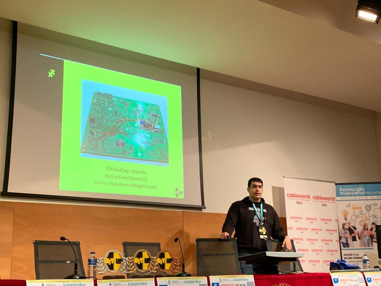 Giving an ESP32 hacking talk at BITUP 2019